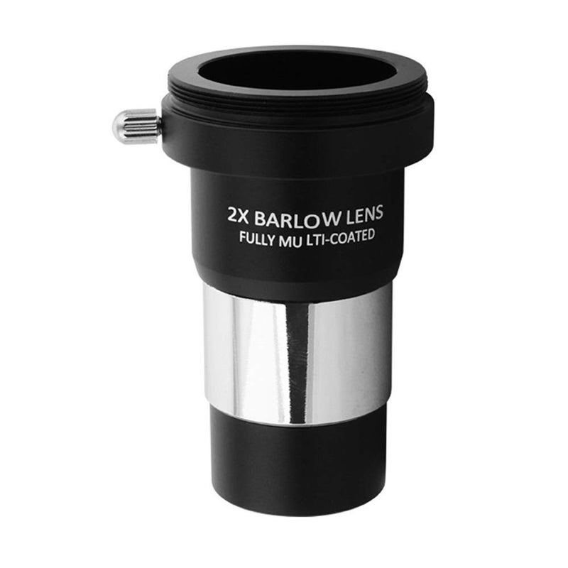 Bysameyee Barlow Lens 2X, Bysameyee 1.25 Inch Fully Multi-Coated Metal Barlow Lens with M42 Thread Camera Connect Interface for Telescope Eyepiece - Image 1